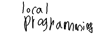 Ian's painting of Local Programming