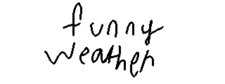 Ian's painting of The World's Funniest Weather