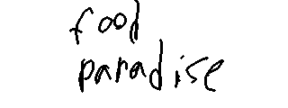 Ian's painting of Food Paradise