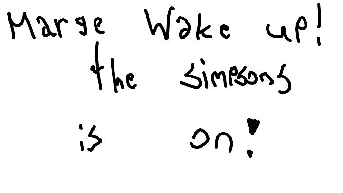 WaltzMii's doodle/screenshot of The Simpsons