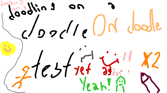 Walter's doodle/screenshot of The Simpsons