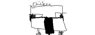 Joshua's painting of A Minecraft Movie