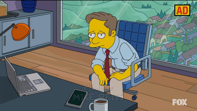 Joshua's doodle/screenshot of The Simpsons [S37 E1]