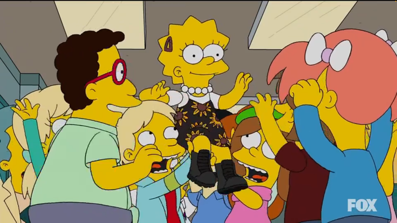 Joshua's doodle/screenshot of The Simpsons [S37 E1]