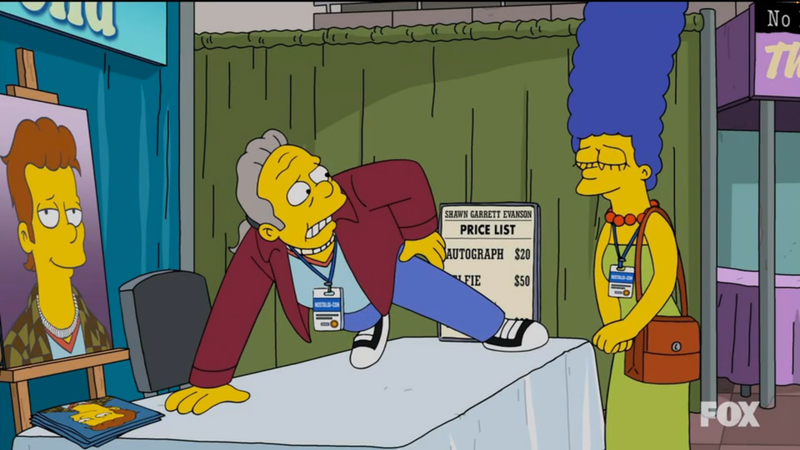 Joshua's doodle/screenshot of The Simpsons [S37 E1]