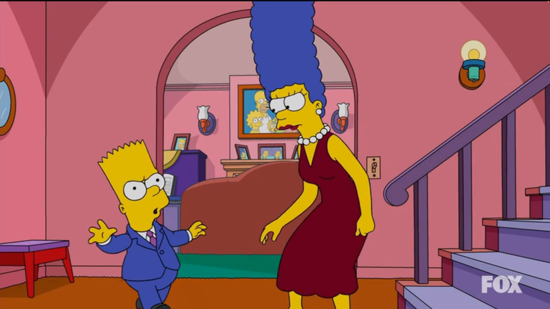 Joshua's doodle/screenshot of The Simpsons [S37 E1]