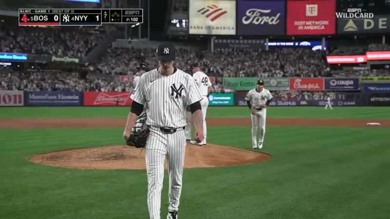 Joshua's doodle/screenshot of 2025 MLB Playoffs: Boston Red Sox at. New York Yankees