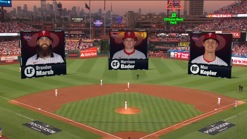 Joshua's doodle/screenshot of 2025 MLB Playoffs: Los Angeles Dodgers at. Philadelphia Phillies