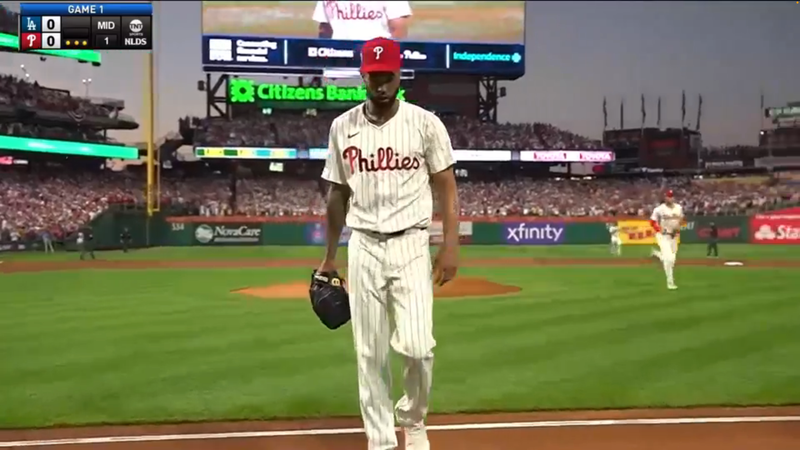 Joshua's doodle/screenshot of 2025 MLB Playoffs: Los Angeles Dodgers at. Philadelphia Phillies