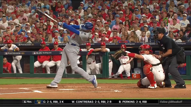 Joshua's doodle/screenshot of 2025 MLB Playoffs: Los Angeles Dodgers at. Philadelphia Phillies