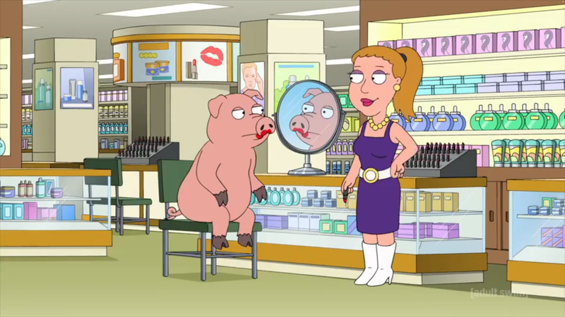Joshua's doodle/screenshot of Family Guy [S15 E15]