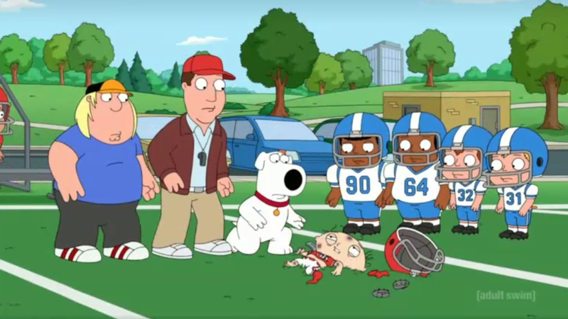 Joshua's doodle/screenshot of Family Guy [S15 E15]