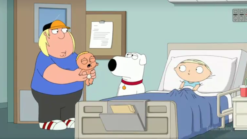 Joshua's doodle/screenshot of Family Guy [S15 E15]
