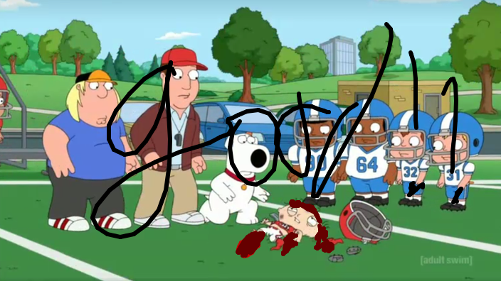 Skye's doodle/screenshot of Family Guy [S15 E15]