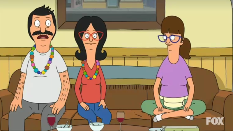 Skye's doodle/screenshot of Bob's Burgers [S16 E2]