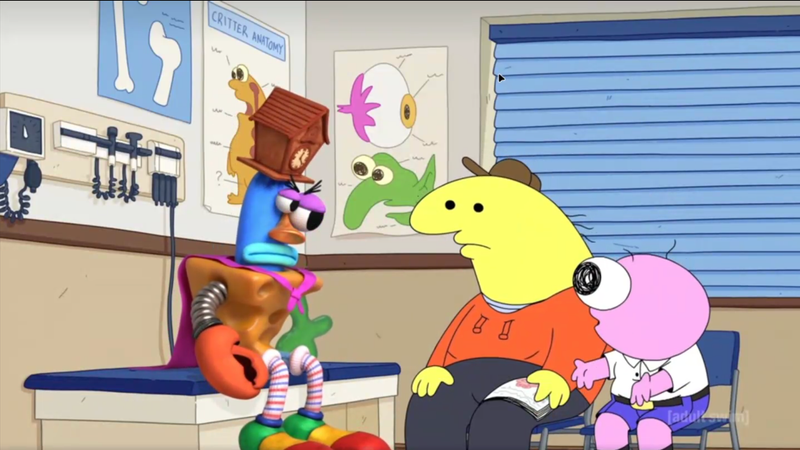 Skye's doodle/screenshot of Smiling Friends [S3 E1]