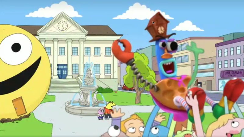 Skye's doodle/screenshot of Smiling Friends [S3 E1]