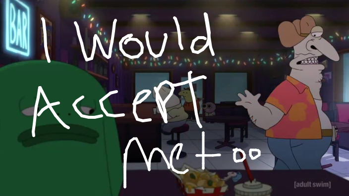 Skye's doodle/screenshot of Smiling Friends [S3 E2]