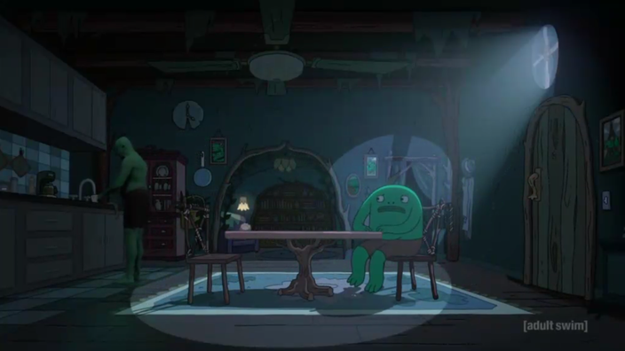 Skye's doodle/screenshot of Smiling Friends [S3 E2]
