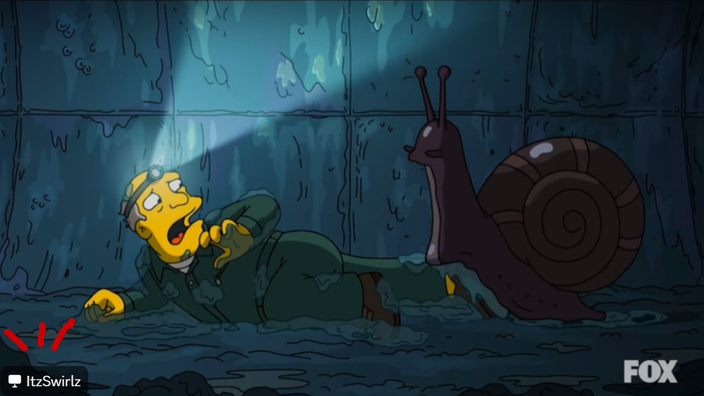 Pizza's doodle/screenshot of The Simpsons [S37 E2]