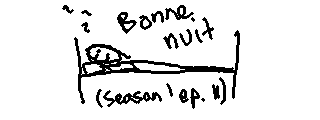 Cam's painting of Bonne nuit