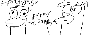 Jermaine's painting of Phineas and Ferb