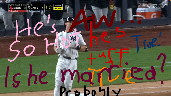 ☆Dani!★'s doodle/screenshot of 2025 MLB Playoffs: Boston Red Sox at. New York Yankees