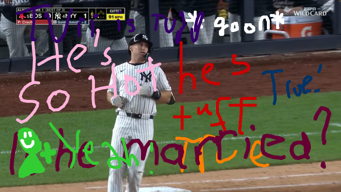 ☆Dani!★'s doodle/screenshot of 2025 MLB Playoffs: Boston Red Sox at. New York Yankees